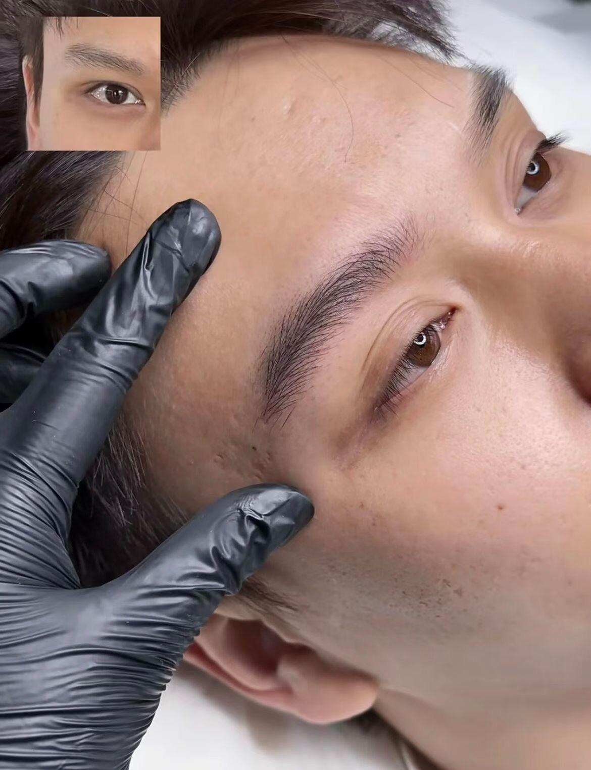Semi-permanent brows treatment at Revitalized Beauty